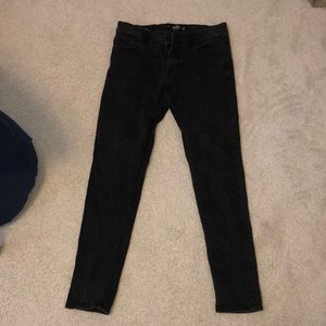 Hollister skinny advance stretch black jeans 31x32
